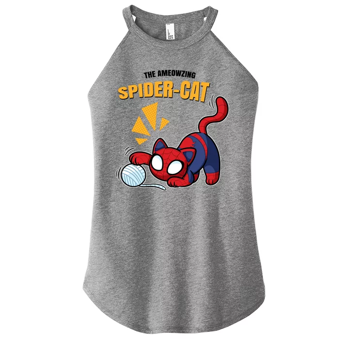 Spider Funny Amazing Spider Cat Meme Women’s Perfect Tri Rocker Tank