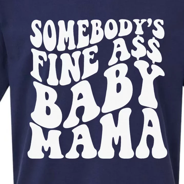 Somebody's Fine Ass Baby Mama Sueded Cloud Jersey T-Shirt