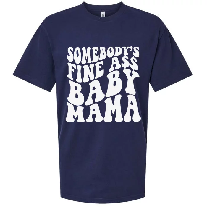 Somebody's Fine Ass Baby Mama Sueded Cloud Jersey T-Shirt