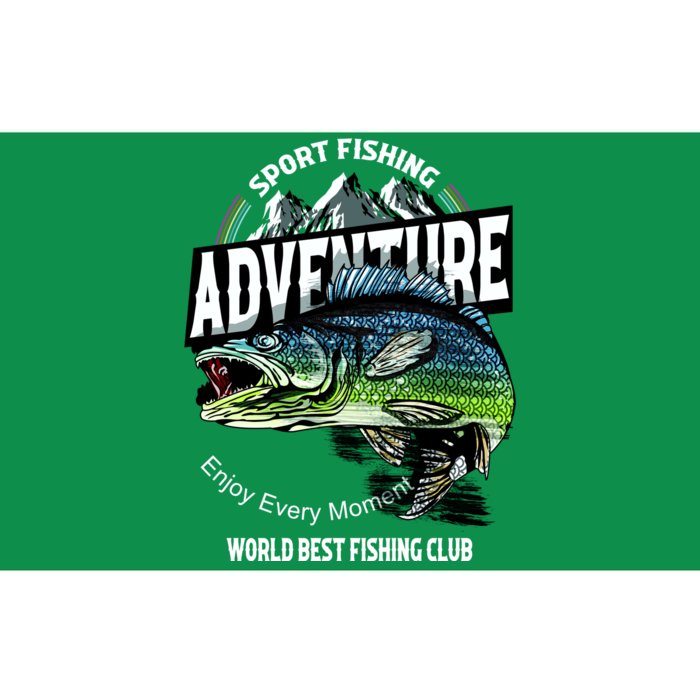 Sport Fishing Adventure Bumper Sticker