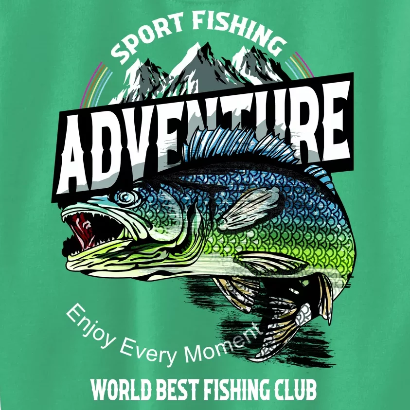 Sport Fishing Adventure Kids Sweatshirt