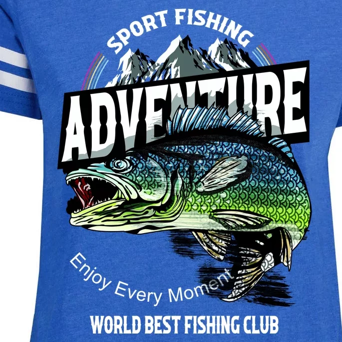 Sport Fishing Adventure Enza Ladies Jersey Football T-Shirt