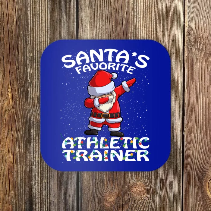 SantaS Favorite Athletic Trainer Christmas Gift Coaster