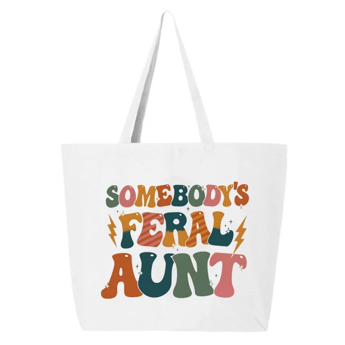 Somebodys Feral Aunt Auntie Family 25L Jumbo Tote