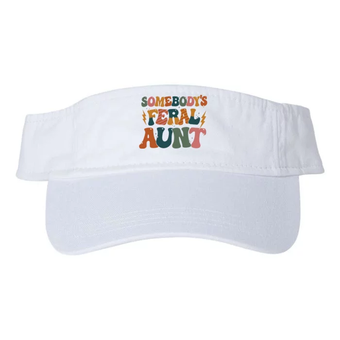 Somebodys Feral Aunt Auntie Family Valucap Bio-Washed Visor