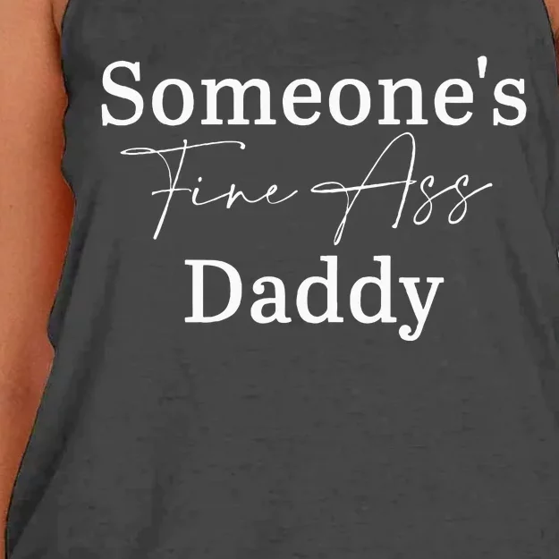 SomeoneS Fine Ass Daddy Apparel Women's Knotted Racerback Tank