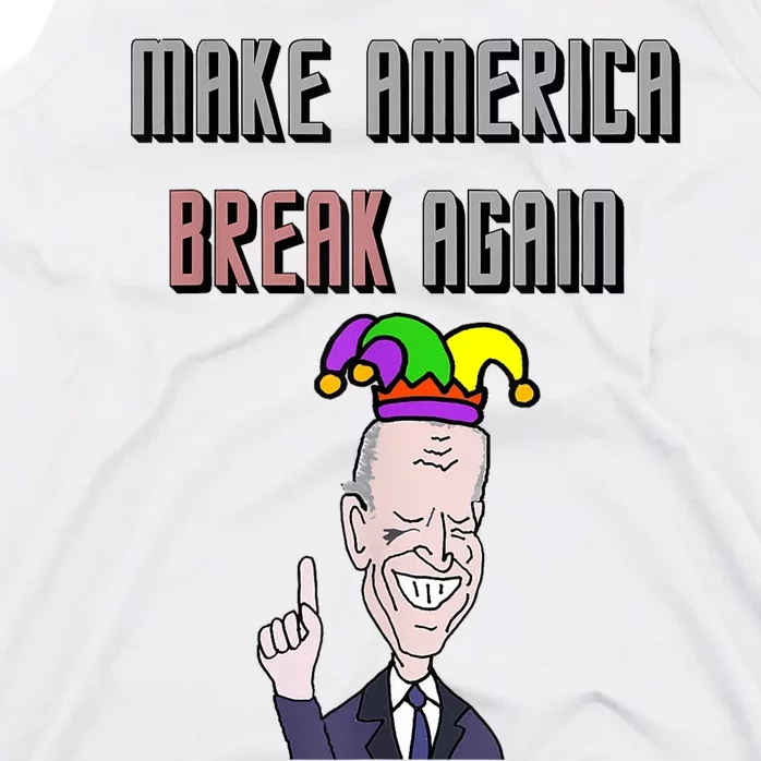 Socialdudtees Funny Anti Joe Biden Make America Break Again Tank Top