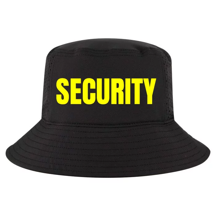 Security Front And Back Print Staff Event Uniform Bouncer Front & Back Cool Comfort Performance Bucket Hat