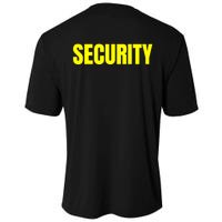 Security Front And Back Print Staff Event Uniform Bouncer Cooling Performance Crew T-Shirt