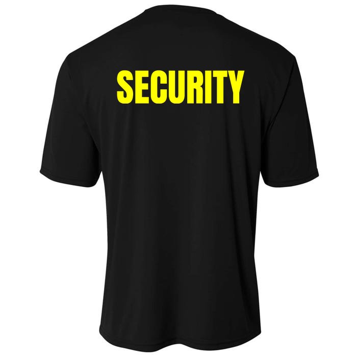 Security Front And Back Print Staff Event Uniform Bouncer Cooling Performance Crew T-Shirt