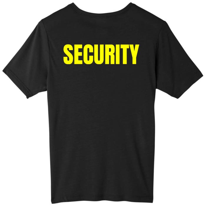 Security Front And Back Print Staff Event Uniform Bouncer Front & Back ChromaSoft Performance T-Shirt