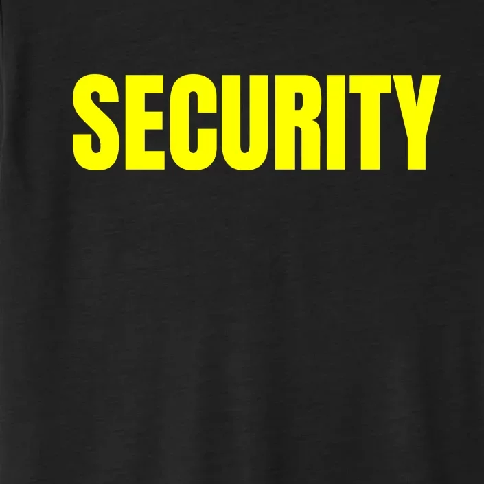 Security Front And Back Print Staff Event Uniform Bouncer Front & Back ChromaSoft Performance T-Shirt