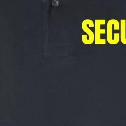 Security Front And Back Print Staff Event Uniform Bouncer Front & Back Softstyle Adult Sport Polo