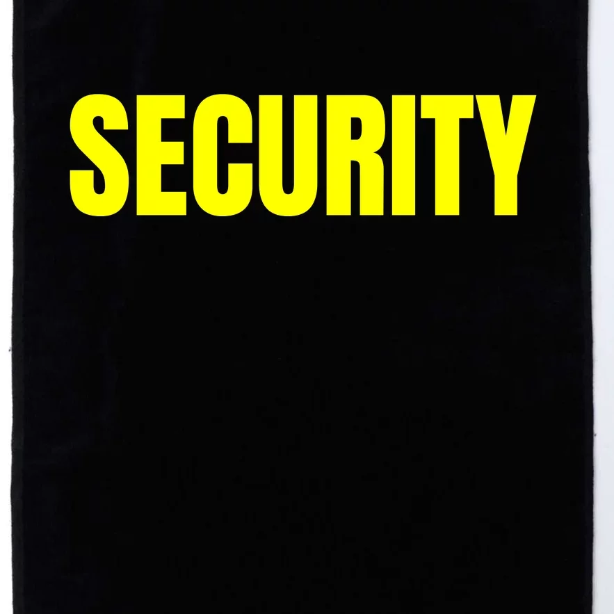 Security Front And Back Print Staff Event Uniform Bouncer Front & Back Platinum Collection Golf Towel