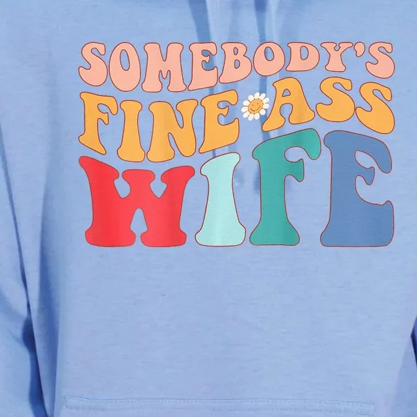 Somebodys Fine Ass Wife Funny Saying Milf Hot Momma Unisex Surf Hoodie