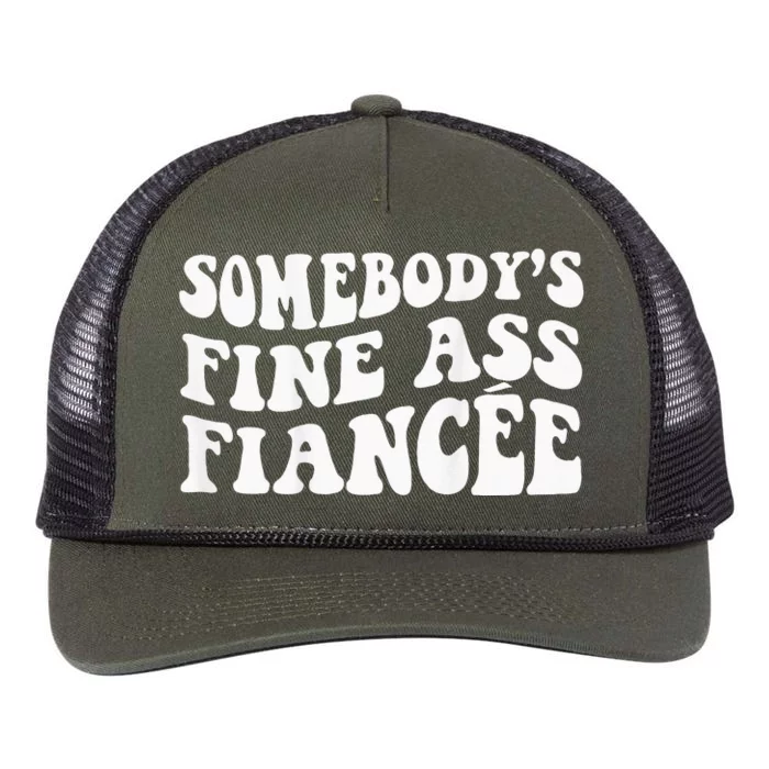 Somebodys Fine Ass Fiancee Retro Rope Trucker Hat Cap