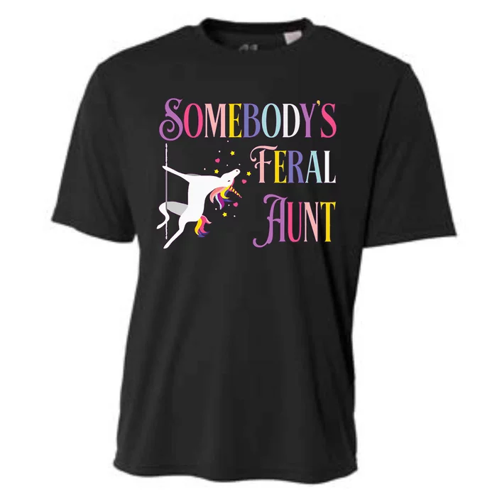 Somebody's Feral Aunt Cooling Performance Crew T-Shirt