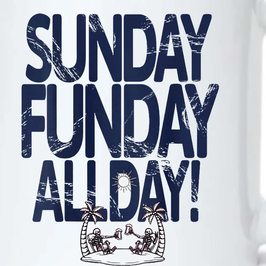 Sunday Funday All Day Black Color Changing Mug