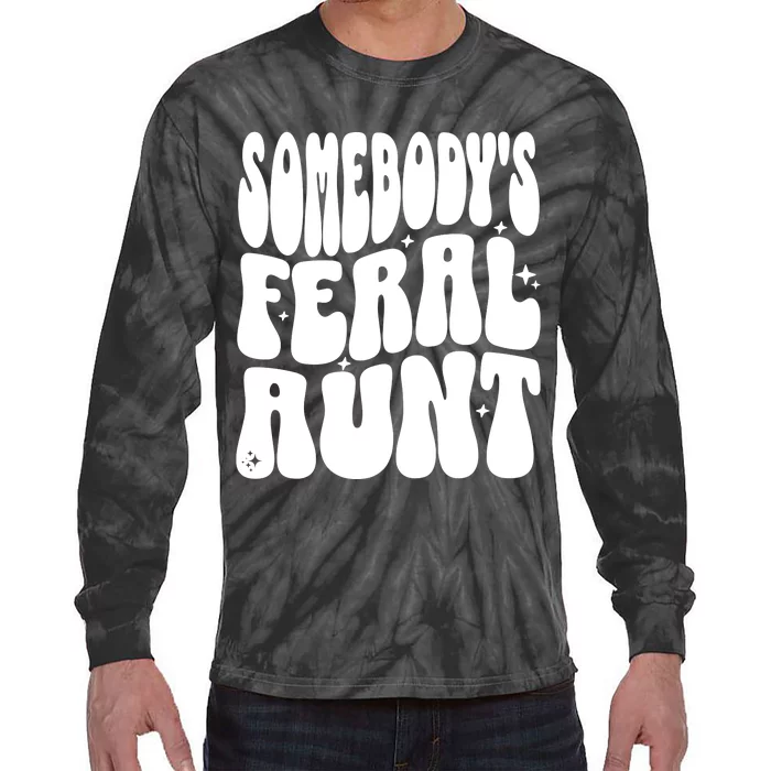 SomebodyS Feral Aunt Tie-Dye Long Sleeve Shirt