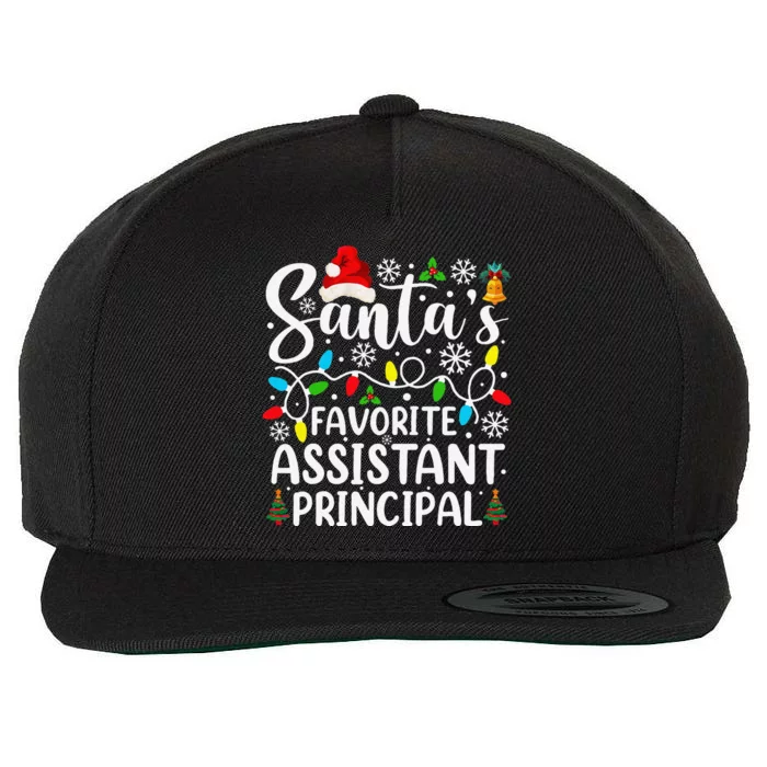 SantaS Favorite Assistant Principal Funny Christmas Wool Snapback Cap