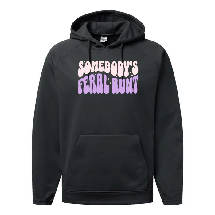 SomebodyS Feral Aunt Performance Fleece Hoodie