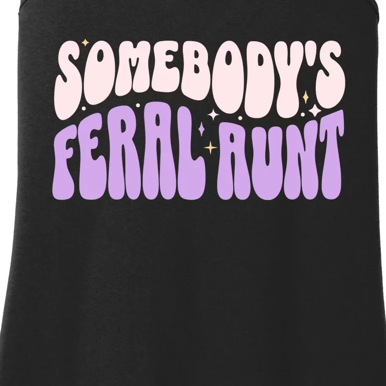 SomebodyS Feral Aunt Ladies Essential Tank