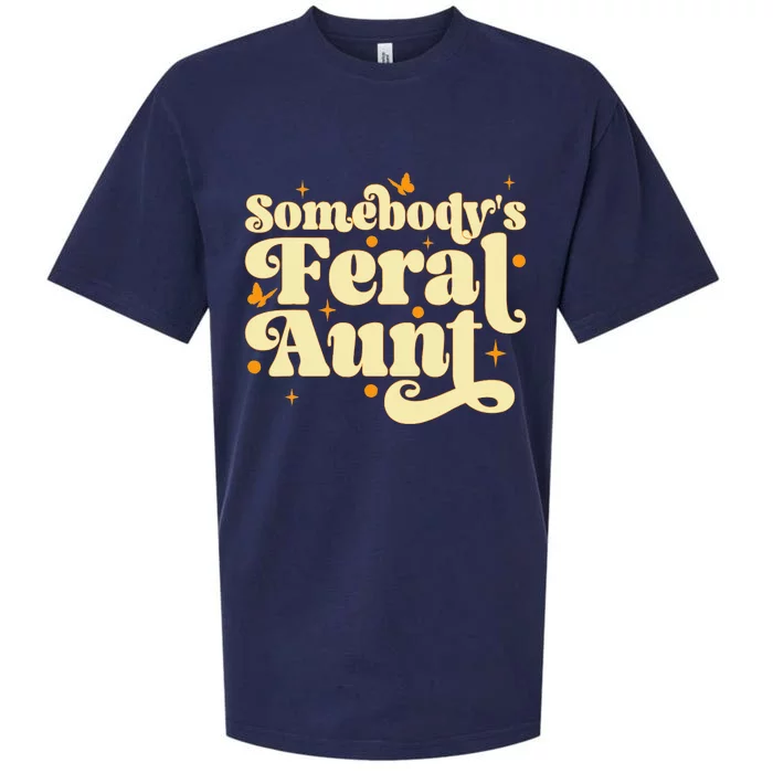 Somebody's Feral Aunt Funny aunt Sueded Cloud Jersey T-Shirt