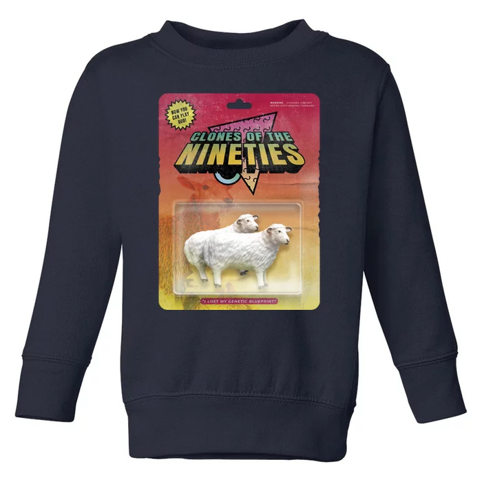 Sheep Farm Animal Toys Clones Of The Nineties Toddler Sweatshirt