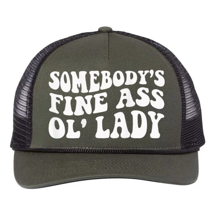 Somebody's Fine Ass Ol' Lady Retro Rope Trucker Hat Cap