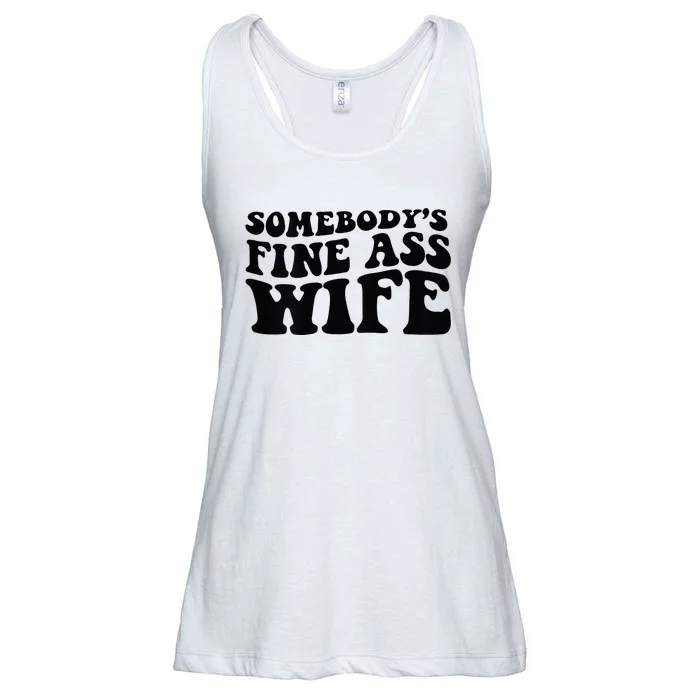 Somebodys Fine Ass Wife Ladies Essential Flowy Tank