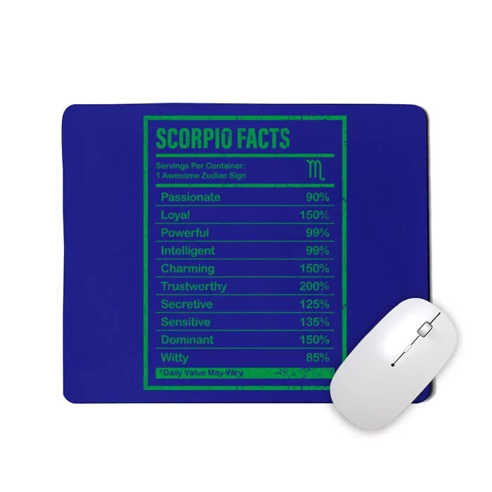 Scorpio Facts And Funny Zodiac Gift Meaningful Gift Mousepad