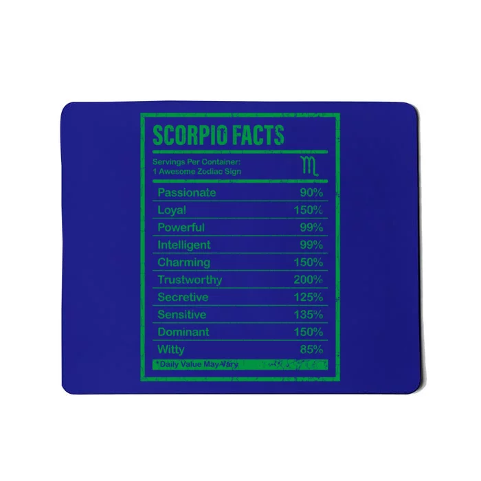 Scorpio Facts And Funny Zodiac Gift Mousepad