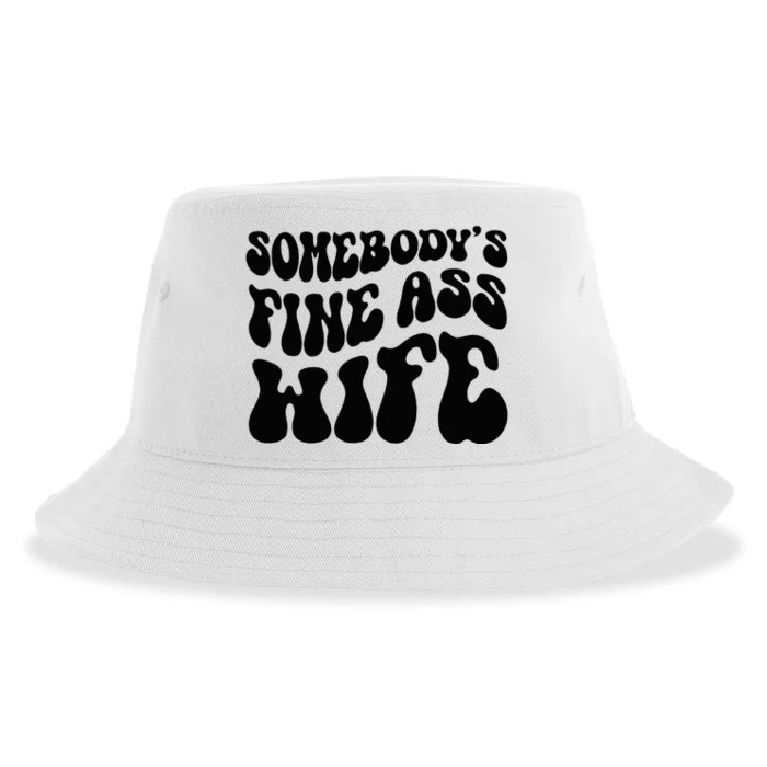 SomebodyS Fine Ass Wife Funny Girl Saying Sustainable Bucket Hat