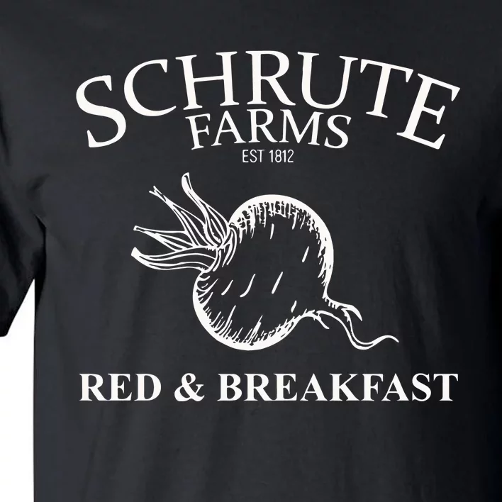 Schrute Farms Bed And Breakfast The Office Funny Tall T-Shirt