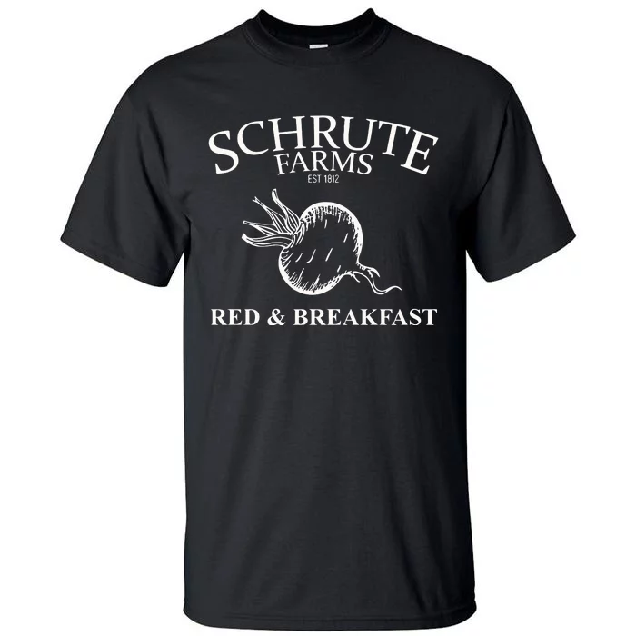 Schrute Farms Bed And Breakfast The Office Funny Tall T-Shirt