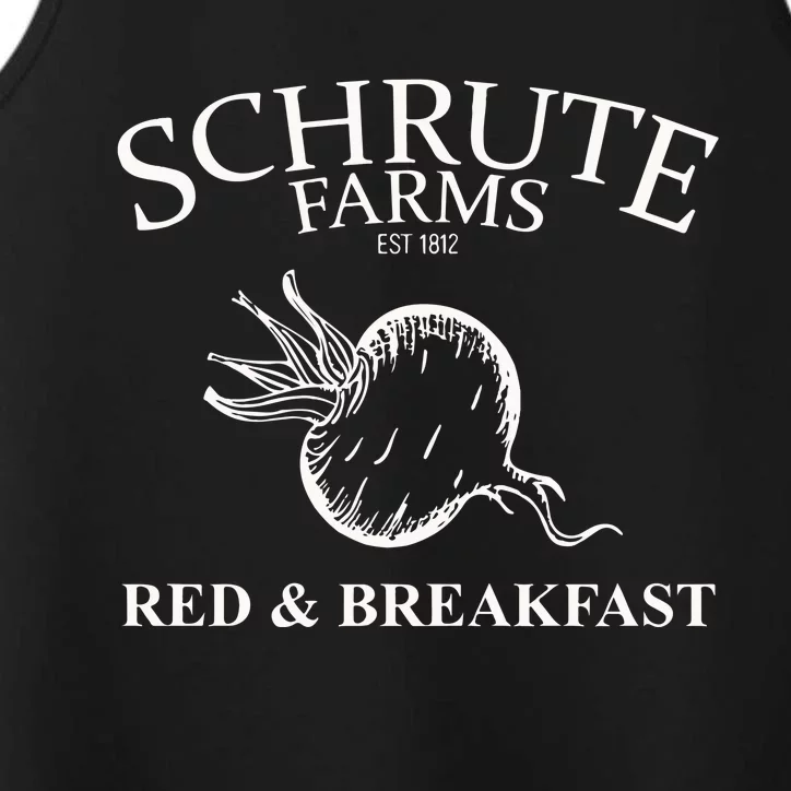 Schrute Farms Bed And Breakfast The Office Funny Performance Tank