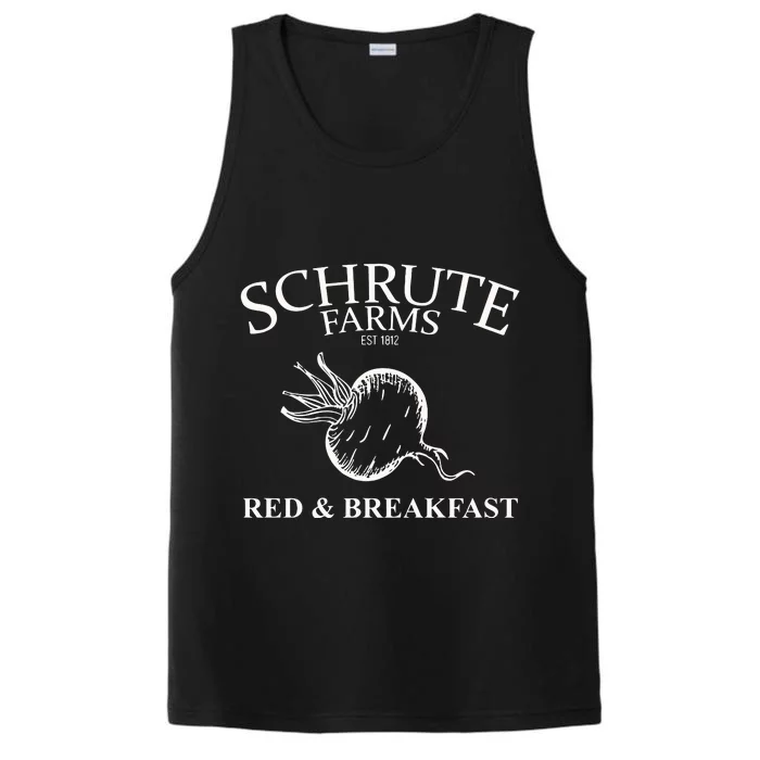 Schrute Farms Bed And Breakfast The Office Funny Performance Tank