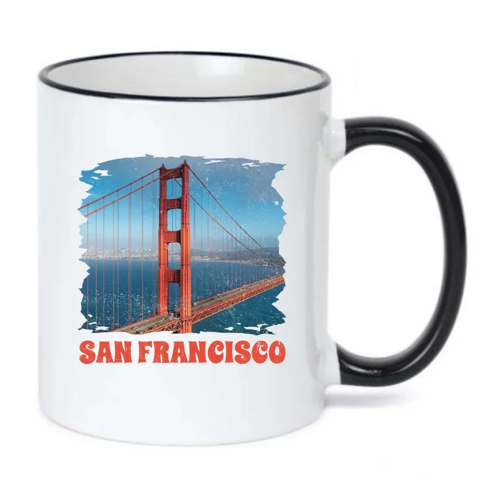 San Francisco Bridge Black Color Changing Mug