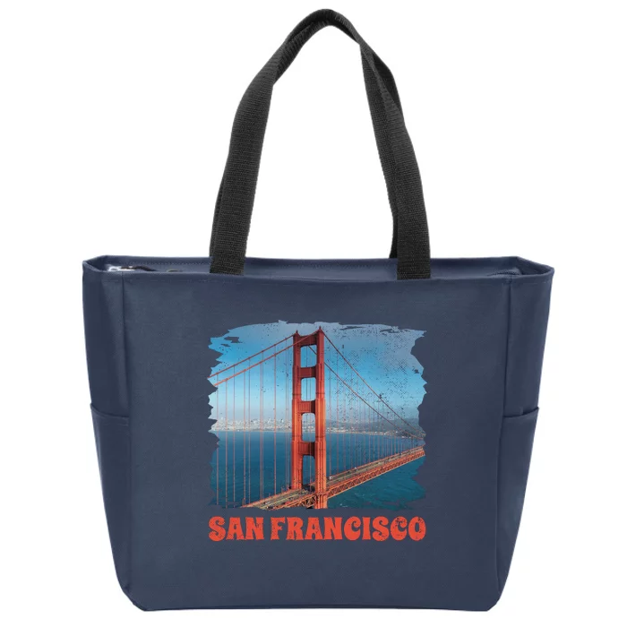 San Francisco Bridge Zip Tote Bag