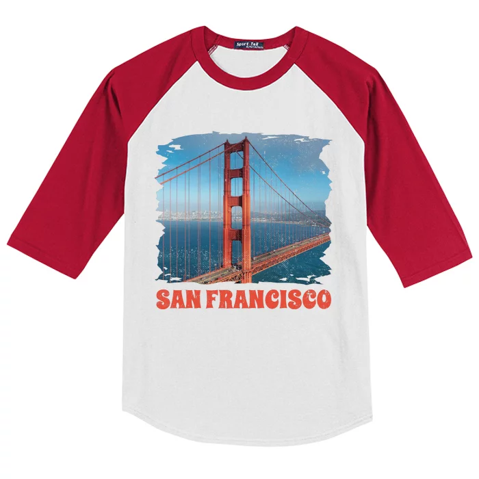 San Francisco Bridge Kids Colorblock Raglan Jersey