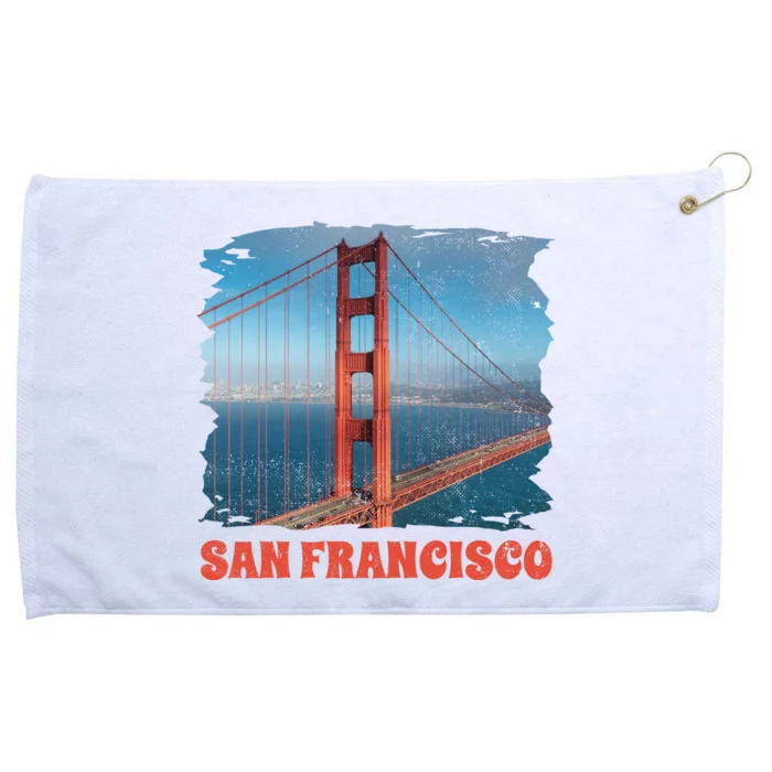 San Francisco Bridge Grommeted Golf Towel