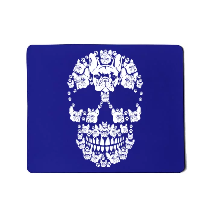 Skull French Bulldog Skeleton Halloween Costume Scary Gift Mousepad