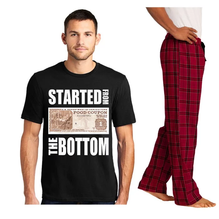 Started From Bottom Food Stamp Pajama Set