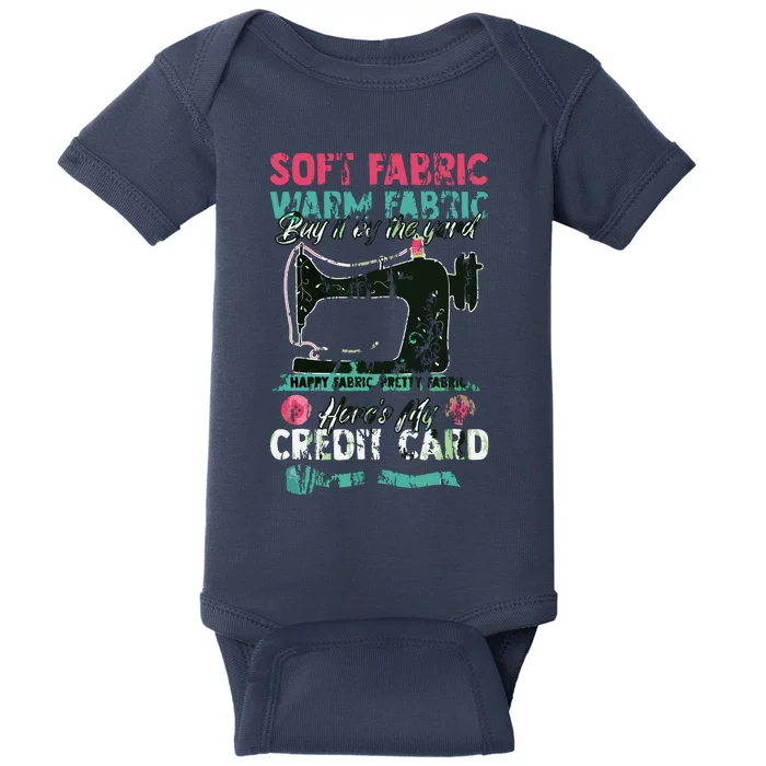 Soft Fabric By The Yard Sewing Machine Quilting Themed Gift Baby Bodysuit