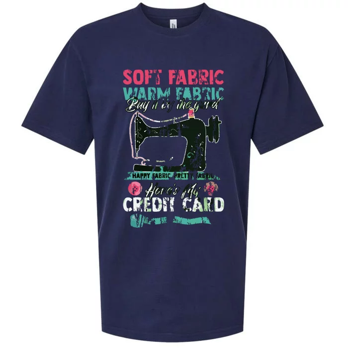 Soft Fabric By The Yard Sewing Machine Quilting Themed Gift Sueded Cloud Jersey T-Shirt