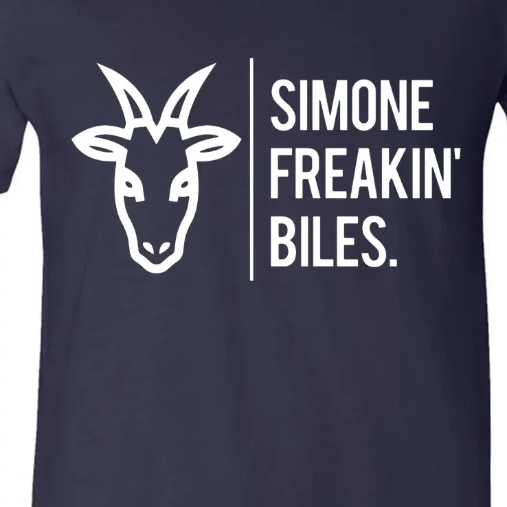 Simone Freakin Biles V-Neck T-Shirt