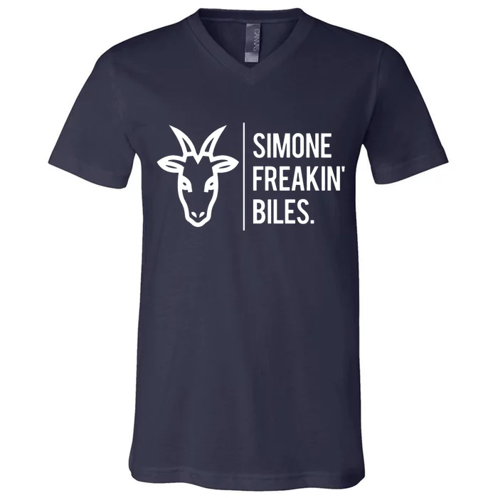 Simone Freakin Biles V-Neck T-Shirt