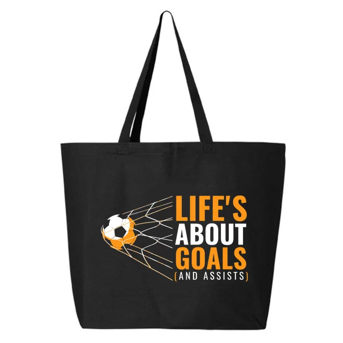 Soccer For Boys | 'Life's About Goals' | Boys Soccer 25L Jumbo Tote