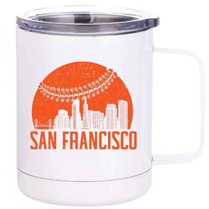 San Francisco Baseball Fan Front & Back 12oz Stainless Steel Tumbler Cup