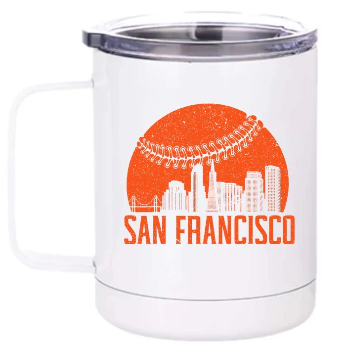 San Francisco Baseball Fan Front & Back 12oz Stainless Steel Tumbler Cup